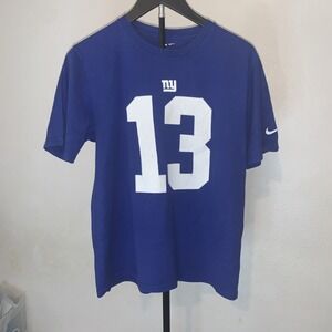 Nike Odell Beckham Jr #13 T-shirt Youth XL Blue NFL New York Giants Tee